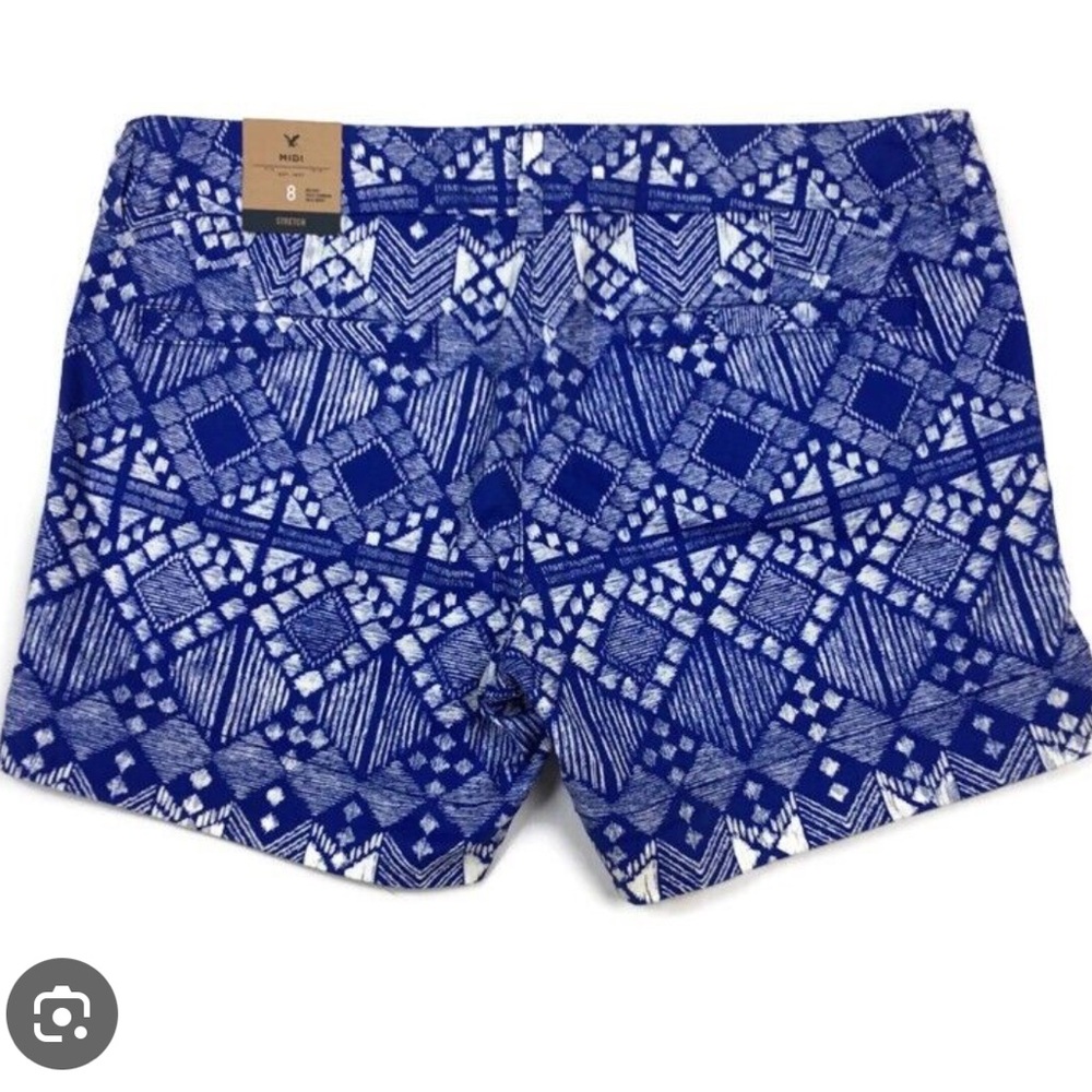 American eagle blue shorts with design